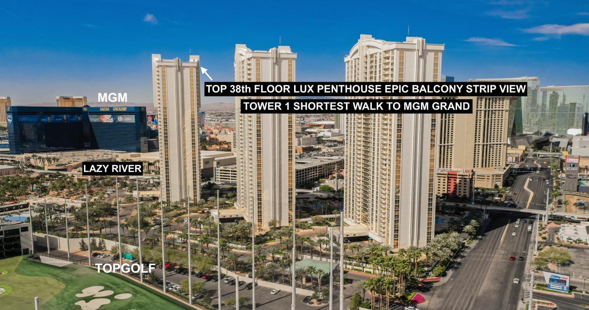 Signature Mgm Top 38Th Floor Penthouse Lux+ Best Balony Strip View Suite + No Resort Fee Las Vegas Esterno foto